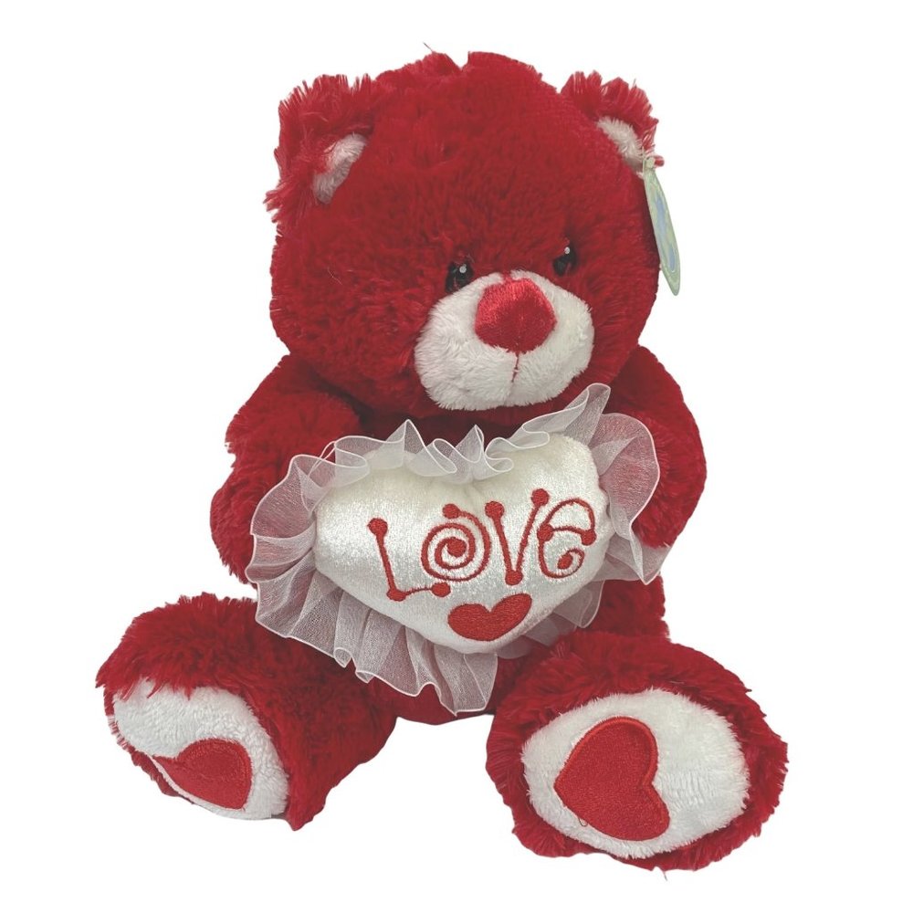 Red Valentine’s Day Teddy Bear Plush Love Heart